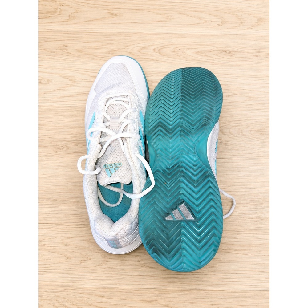 Adidas Gamecourt 2 Women's Tennis Shoes White Aqua GZ0700 Size 10.5 - Picture 5 of 5